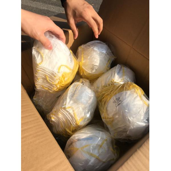 Haze Non Woven N95 Face Mask / Cup Type N95 Niosh Certified Respirator Head Mounted