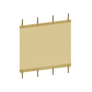 1.2 x 10mm Aluminum Colored Decoraive Metal Coil Drapery For Wire Mesh Shower