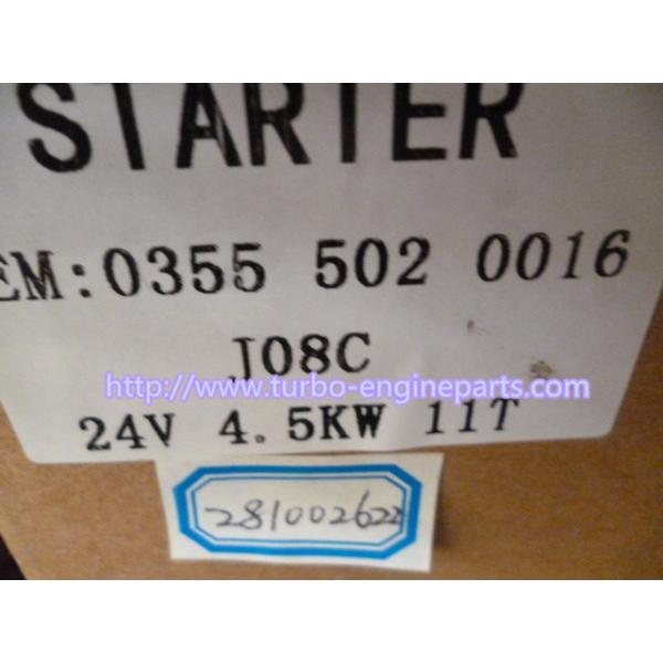 JO8C Perkins Diesel Engine Starter Motor Bosch Starter Motor 03555020016