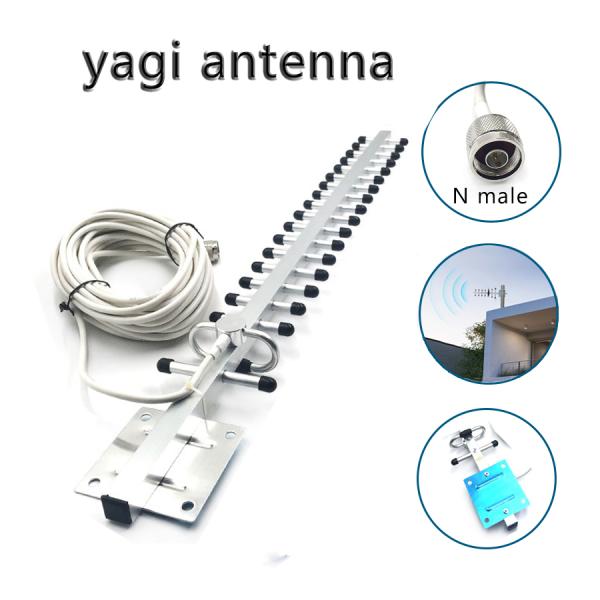 Max power W 100 2.4GHz Wireless Directional Yagi Antenna for Long Range Wifi Equipment