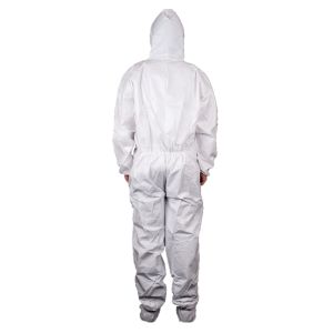 Hospital Medical Microporous Film Coverall Waterproof Disposable With Elastic