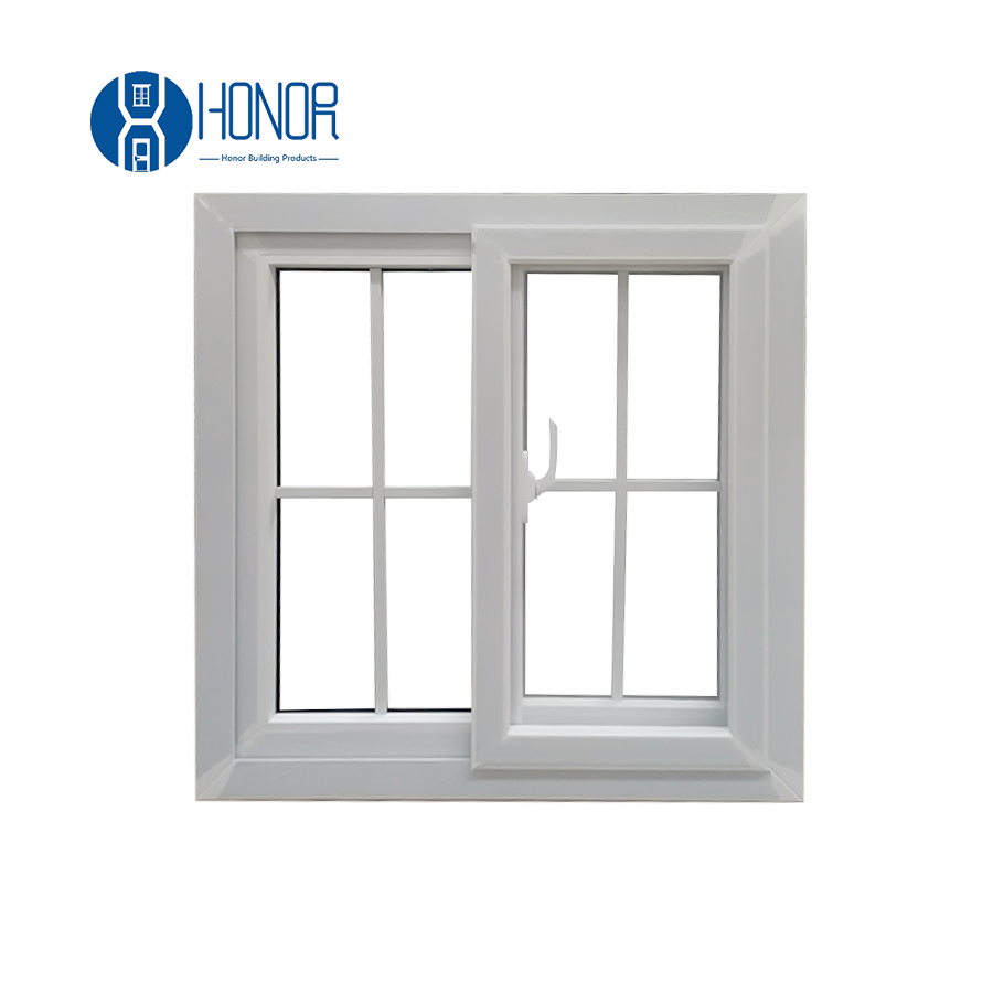 2025 Professional Custom Clearview PVC/UPVC Sliding Glass Window with Mosquito