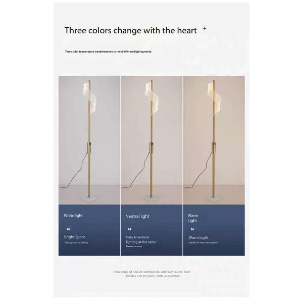 Very Simple Modern Light Luxury Living Room Sofa Next To The Bedroom Bed Study Creative Decorative Vertical Reading Floor Lamp