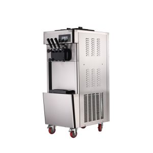 Three Flavor soft serve ice cream machine Mini Ice Cream Absorption Refrigeratio