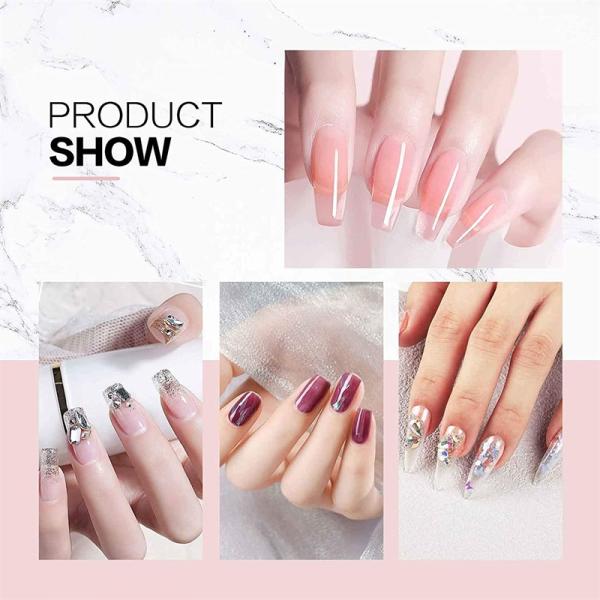 Complete Nail Acrylic Powder Dipping Kit with Liquid Brush and Tools Professional Grade