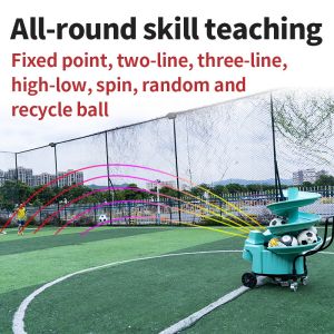 Siboasi S6526U Football Throwing Robot Auto Football Thrower 15 balls