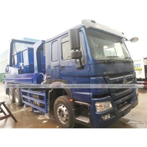 Sinotruk Howo 12cbm 10t Waste Disposal Truck With Swing Arm