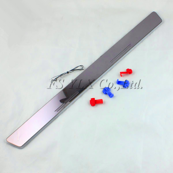 For Mercedes Benz GLK GLA X156 W205 LED door sill plate light LED logo moving scuff light