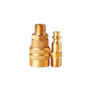 LAM Pneumatic Brass Quick Coupling High Flow Single Shut Off