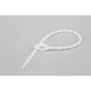 DEMOELE 100mm UL approved 94V-2 adjustable knot ball bead plastic nylon cable