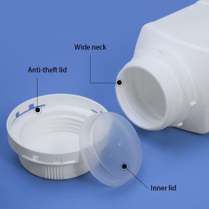 ODM 1000ML Wide Mouth Plastic Containers High Density Polyethylene material