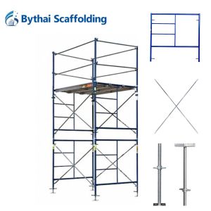 Quality Construction Scaffolding Materials Quality Powder Coated Galvanized H Step Frame for sale