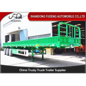 15m Long Side Wall Semi Trailer For Goods Delivery Fence Height 600mm To 1800mm