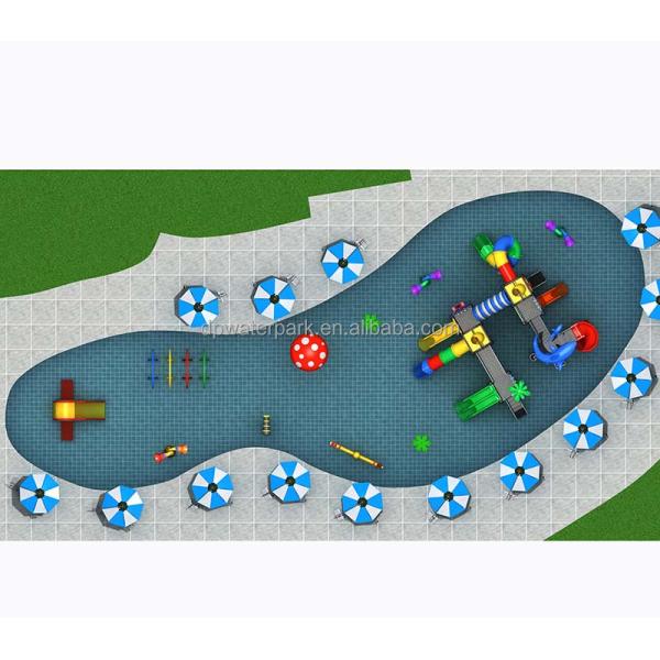 Water Play Equipment Manufacturer Customized 350SQM Children Aqua Park Design for Hotel and Resort