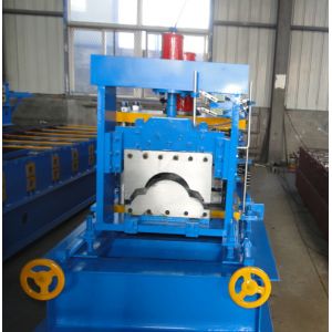 Ridge Steel Sheet Roll Forming Machine ISO Hydraulic Cutting
