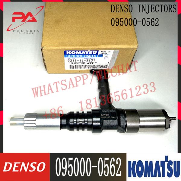 095000-0562 6251-11-3101 Komatsu Fuel Injectors For WA500-6 PC200-7, PC300-7 D275-A