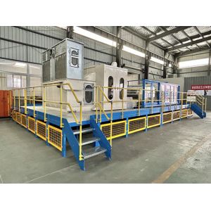 Double cylinder doubel doffer Carding Machine with PLC control for nonwoven