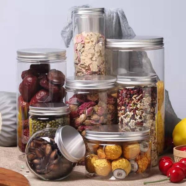 Buy 100mm Neck Dia Plastic Screw Cap Jars Cookies Mag Container 1460ml at wholesale prices
