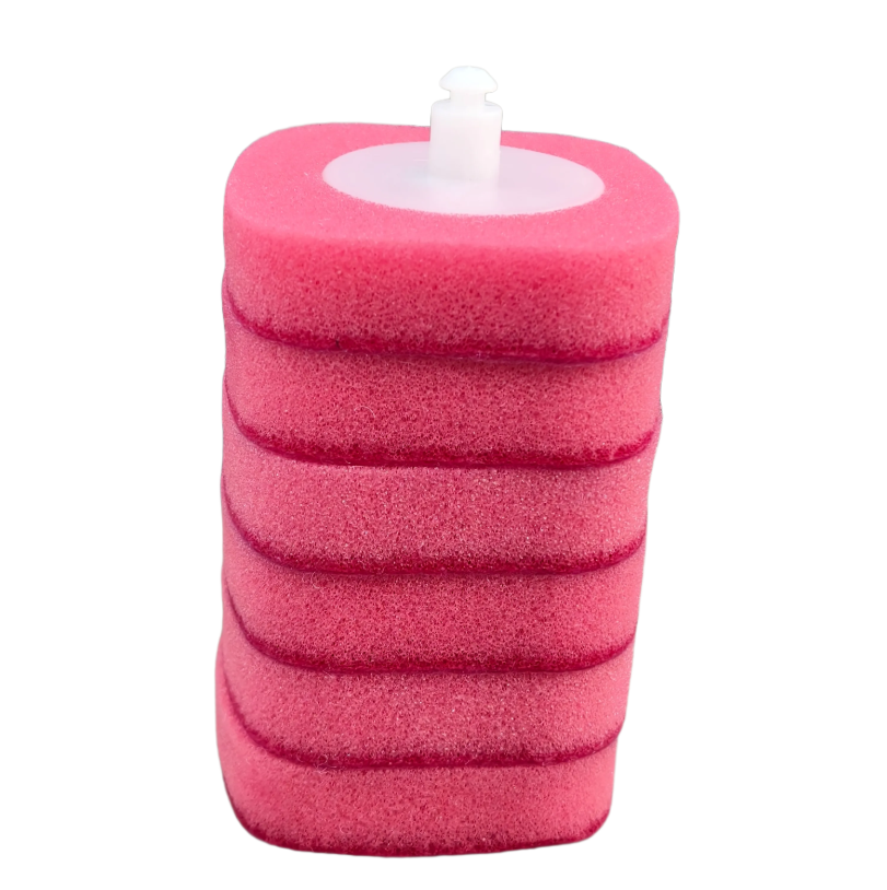 China Donghui Wall-Mounted Disposable Toilet Brush System with Sponge Refills on sale