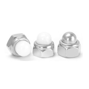 Prevailing Torque Type Hexagon Domed Cap Nuts With Nonmetallic Insert DIN 986