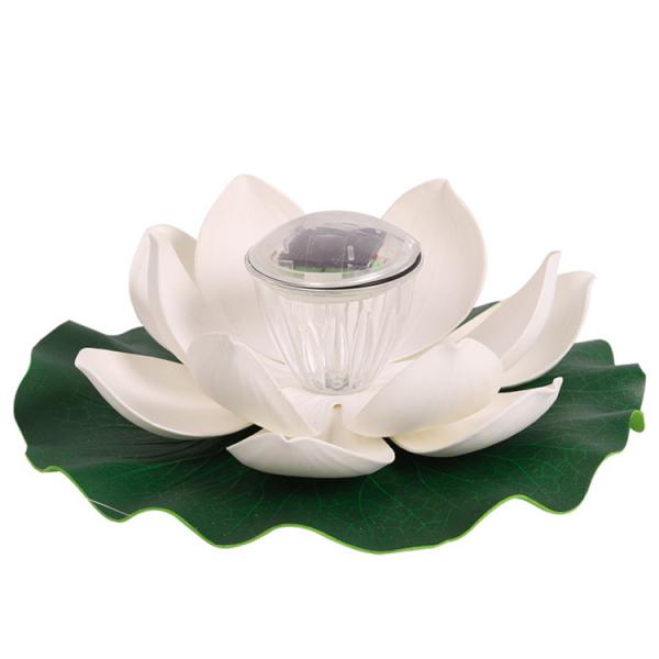 Solar energy lotus lamp colorful gradual outdoor pool pond artificial lake decorative lotus landscape lamp