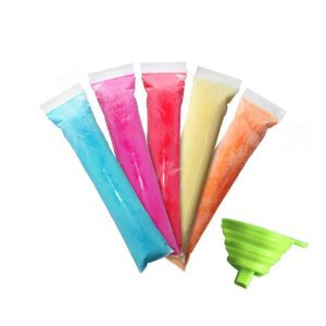 Custom Printed Heat Seal Plastic Ice Packaging for Transparent Frosted Ice Cream