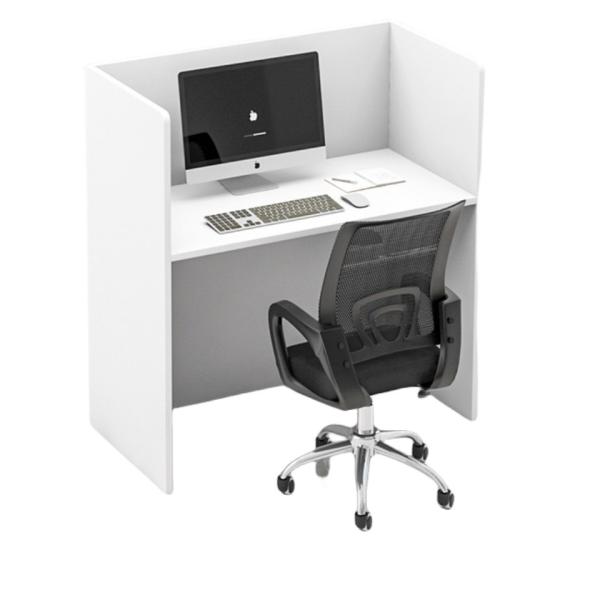 Modern Private Space Office Furniture Workstation with Extendable Desk and Chair