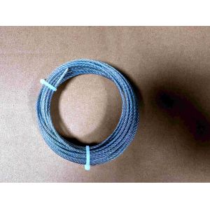 2.0mm 6m 7x7 Structure Galvanized Steel Wire Rope for Safe Protection