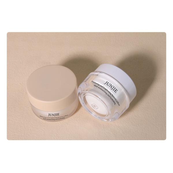 Customize Screw Top Lids 50g Empty Cosmetics Cream Jar for Sunscreen Cream and Luxury Face Body Cream Packaging