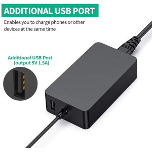 44W 15V 2.58A Microsoft Surface Pro Charger Power Supply For Laptop