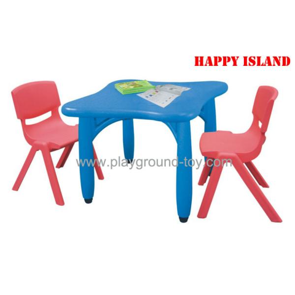 Day Care Centre Kindergarten Classroom Furniture Square Table With Plastic