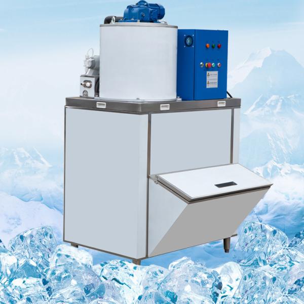 Buy 300kg/24h Seawater Flake Ice Machine Commercial Stainless Steel Frozen Snow Cone Maker at wholesale prices