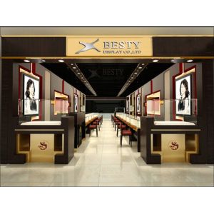 China Wood Veneered Jewelry Shop Designing and Manufacturing on sale