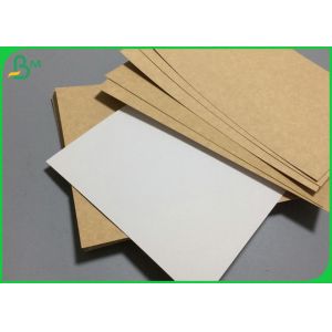 325gsm White Coated On Brown Kraft Cardboard Paper With Foodgrade