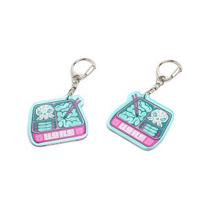 Custom Personalized Eco-friendly Plastic Single Epoxy with Glitter Acrylic