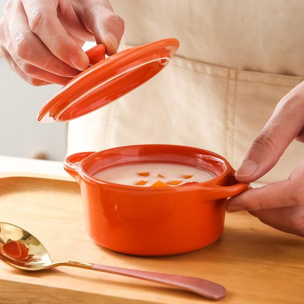 Mini Stoneware Ceramic Oven Bowl Pot For Creme Brulee Cake Oven