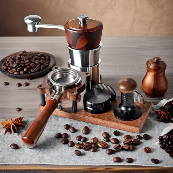 Modern Tamping Station for Coffee and Tea Enthusiasts at Home Functional