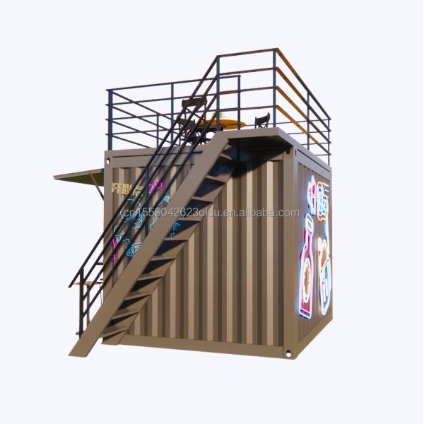 Modern Design Supermarket Mobile Container Coffee Bar Houses 10ft Mini Popup Shop