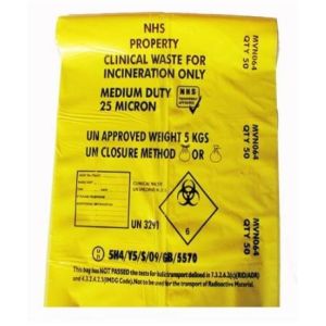 LDPE biohazard waste bin bags disposable medical autoclave bags, biohazard
