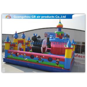 Durable Rabbit Childrens Large Inflatable Fun City Playground For Rental
