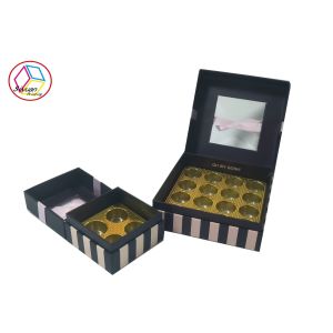 Personalized Coated Paper Cupcake Gift Boxes with Plastic Insert