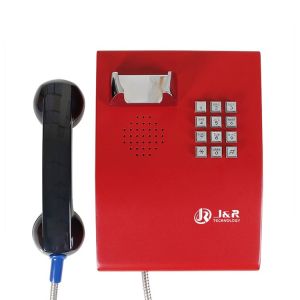 Full Keypad Cold Rolled Steel 4G Vandal Resistant Telephone