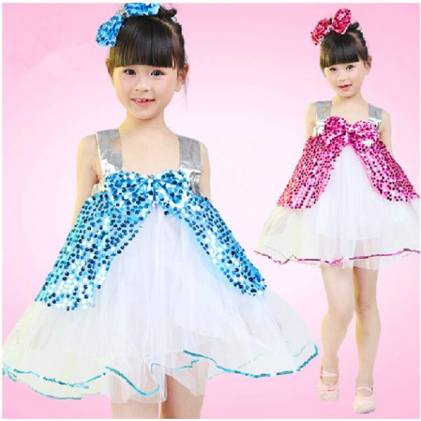 Buy Girl‘s sequined costumes dance costumes dress for children at wholesale prices