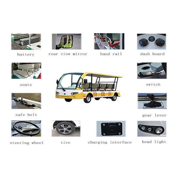 Multiple Purpose Electric Sightseeing Car With 11 Seats / Electric Tourist Vehicles