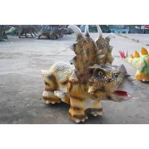 Animatonic Pachyrhinosaurus Dinosaur Battery Car Coin Operated For Shopping Mall