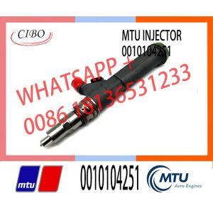 China Remanufactured High Quality Fuel Injector 0010104251 for MTU 1600 diesel engine fuel injector VTO-B160BM 0010104251/71 on sale