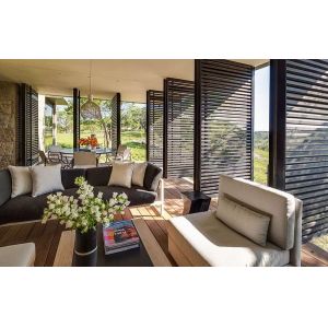 6000 Series Wooden Grain Transfer OEM Aluminium Alloy Windows