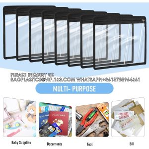 Zipper Pouches Water-Resistant Zip Bag For School Office Supplies, Puzzles &