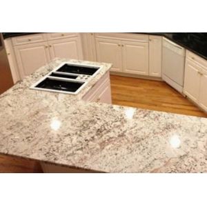 Elegant Aspen White Granite Stone Slab Countertop Stone Vanity Tops