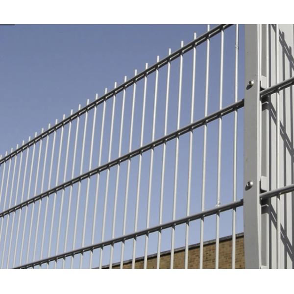 Security 868 656 Double Welded Wire Mesh Fence 50*200mm Hole Powder Coating
